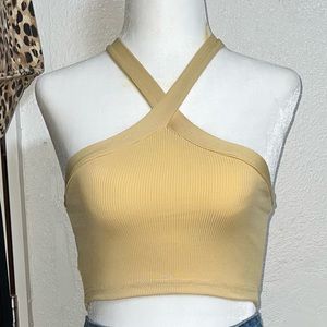 Rib-knit Crop Top